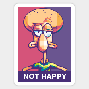 not happy Sticker